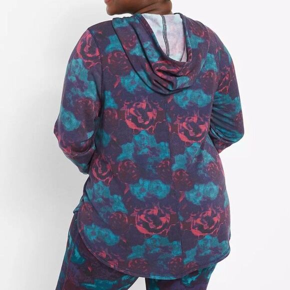 Lane Bryant LIVI Long Sleeve Printed Hooded Top 18-20 - Picture 3 of 8